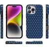 image:imageCasely iPhone 16 Pro Max Case  On the Dot  Navy Polka Dot  Compatible with MagSafe  Classic Ultra Slim Design