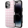image:imageCasely iPhone 16 Pro Max Case  Pink Plaid  Sunday Best  Bold Protective Design  Compatible with MagSafe