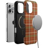 image:imageCasely iPhone 16 Pro Max Case  Spiced Chai  Fall Plaid  Bold Protective Design  MagSafe Compatible Design