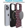 image:imageCasely iPhone 16 Pro Max Case  Spotted in SoHo  Burgundy Polka Dot  Bold Protective Design  Compatible with MagSafe