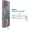 image:imageCasely iPhone 16 Pro Max Case  Sunday in Brooklyn  Chocolate Blue Stripes  Compatible with MagSafe  Classic Ultra Slim Design