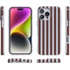 image:imageCasely iPhone 16 Pro Max Case  Sunday in Brooklyn  Chocolate Blue Stripes  Compatible with MagSafe  Classic Ultra Slim Design