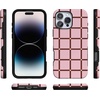 image:imageCasely iPhone 16 Pro Max Case  Uptown Gridlock  Pink Checkerboard  Bold Protective Design  Compatible with MagSafe