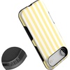 image:imageCasely iPhone 17 Air Case  Butter Yellow Stripes  Sunday Best  Bold Protective Design  Compatible with MagSafe