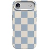 image:imageCasely iPhone 17 Air Case  Coquette Girlie  Pastel Bows  Compatible with MagSafe  Classic Ultra Slim DesignFit Check  Light Blue Checkerboard