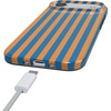 image:imageCasely iPhone 17 Air Case  Coquette Girlie  Pastel Bows  Compatible with MagSafe  Classic Ultra Slim DesignGo New York  Blue  Orange Stripes