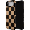 image:imageCasely iPhone 17 Air Case  Fit Check  Black amp Brown Checkerboard  Bold Protective Design  MagSafe Compatible Design