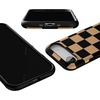 image:imageCasely iPhone 17 Air Case  Fit Check  Black amp Brown Checkerboard  Bold Protective Design  MagSafe Compatible Design