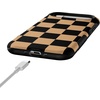 image:imageCasely iPhone 17 Air Case  Fit Check  Black amp Brown Checkerboard  Bold Protective Design  MagSafe Compatible Design