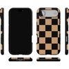 image:imageCasely iPhone 17 Air Case  Fit Check  Black amp Brown Checkerboard  Bold Protective Design  MagSafe Compatible Design