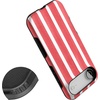 image:imageCasely iPhone 17 Air Case  Reality Check  Periwinkle  Bold Protective Design  Compatible with MagSafeEast Coast Summer  Red Stripes