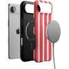 image:imageCasely iPhone 17 Air Case  Reality Check  Periwinkle  Bold Protective Design  Compatible with MagSafeEast Coast Summer  Red Stripes