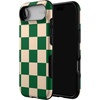 image:imageCasely iPhone 17 Air Case  Reality Check  Periwinkle  Bold Protective Design  Compatible with MagSafeFit Check  Green Checkerboard