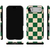 image:imageCasely iPhone 17 Air Case  Reality Check  Periwinkle  Bold Protective Design  Compatible with MagSafeFit Check  Green Checkerboard