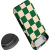 image:imageCasely iPhone 17 Air Case  Reality Check  Periwinkle  Bold Protective Design  Compatible with MagSafeFit Check  Green Checkerboard