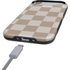 image:imageCasely iPhone 17 Air Case  Reality Check  Periwinkle  Bold Protective Design  Compatible with MagSafeFit Check  Neutral Checkerboard