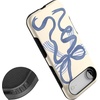 image:imageCasely iPhone 17 Air Case  Reality Check  Periwinkle  Bold Protective Design  Compatible with MagSafeHeartstrings  Blue Bow