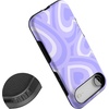 image:imageCasely iPhone 17 Air Case  Reality Check  Periwinkle  Bold Protective Design  Compatible with MagSafeLove Song  Lavender Heart