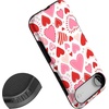 image:imageCasely iPhone 17 Air Case  Reality Check  Periwinkle  Bold Protective Design  Compatible with MagSafeLove Struck  Heart Stickers