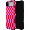 image:imageCasely iPhone 17 Air Case  Vibe Check  Pink Checkerboard  Bold Protective Design  Compatible with MagSafe