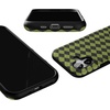 image:imageCasely iPhone 17 Case  Harlequin Wicked Diamond  Black and Green  Bold Protective Design  MagSafe Compatible Design