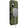 image:imageCasely iPhone 17 Case  Harlequin Wicked Diamond  Black and Green  Bold Protective Design  MagSafe Compatible Design