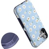 image:imageCasely iPhone 17 Case  Shell Shocked  Tortoise Print  Bold Protective Design  Compatible with MagSafeDaisy Daydream  Baby Blue Floral