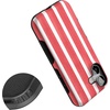 image:imageCasely iPhone 17 Case  Shell Shocked  Tortoise Print  Bold Protective Design  Compatible with MagSafeEast Coast Summer  Red Stripes
