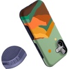 image:imageCasely iPhone 17 Case  Shell Shocked  Tortoise Print  Bold Protective Design  Compatible with MagSafeEndless Peaks  Colorblock Mountain
