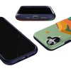 image:imageCasely iPhone 17 Case  Shell Shocked  Tortoise Print  Bold Protective Design  Compatible with MagSafeEndless Peaks  Colorblock Mountain