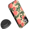 image:imageCasely iPhone 17 Case  Shell Shocked  Tortoise Print  Bold Protective Design  Compatible with MagSafeFeeling Peachy  Blush Vines