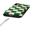 image:imageCasely iPhone 17 Case  Shell Shocked  Tortoise Print  Bold Protective Design  Compatible with MagSafeFit Check  Green Checkerboard