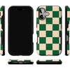 image:imageCasely iPhone 17 Case  Shell Shocked  Tortoise Print  Bold Protective Design  Compatible with MagSafeFit Check  Green Checkerboard