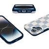 image:imageCasely iPhone 17 Case  Shell Shocked  Tortoise Print  Bold Protective Design  Compatible with MagSafeFit Check  Light Blue Checkerboard