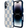 image:imageCasely iPhone 17 Case  Shell Shocked  Tortoise Print  Bold Protective Design  Compatible with MagSafeFit Check  Light Blue Checkerboard