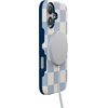 image:imageCasely iPhone 17 Case  Shell Shocked  Tortoise Print  Bold Protective Design  Compatible with MagSafeFit Check  Light Blue Checkerboard