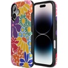 image:imageCasely iPhone 17 Case  Shell Shocked  Tortoise Print  Bold Protective Design  Compatible with MagSafeFlower Patch  MultiColor Floral