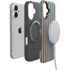 image:imageCasely iPhone 17 Case  Shell Shocked  Tortoise Print  Bold Protective Design  Compatible with MagSafeGo New York  Blue  Orange Stripes