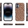 image:imageCasely iPhone 17 Case  Shell Shocked  Tortoise Print  Bold Protective Design  Compatible with MagSafeMocha Meadow  Tiny Flowers
