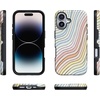 image:imageCasely iPhone 17 Case  Shell Shocked  Tortoise Print  Bold Protective Design  Compatible with MagSafeRide The Wave  Pastel Rainbow Lined