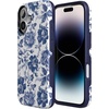 image:imageCasely iPhone 17 Case  Shell Shocked  Tortoise Print  Bold Protective Design  Compatible with MagSafeRose to Fame  Blue  White Rose Floral