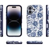 image:imageCasely iPhone 17 Case  Shell Shocked  Tortoise Print  Bold Protective Design  Compatible with MagSafeRose to Fame  Blue  White Rose Floral