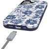 image:imageCasely iPhone 17 Case  Shell Shocked  Tortoise Print  Bold Protective Design  Compatible with MagSafeRose to Fame  Blue  White Rose Floral