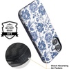 image:imageCasely iPhone 17 Case  Shell Shocked  Tortoise Print  Bold Protective Design  Compatible with MagSafeRose to Fame  Blue  White Rose Floral