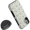 image:imageCasely iPhone 17 Case  Shell Shocked  Tortoise Print  Bold Protective Design  Compatible with MagSafeSage Tapestry  Floral Vines