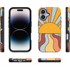image:imageCasely iPhone 17 Case  Shell Shocked  Tortoise Print  Bold Protective Design  Compatible with MagSafeShine On  Retro Sunset
