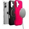 image:imageCasely iPhone 17 Case  Shell Shocked  Tortoise Print  Bold Protective Design  Compatible with MagSafeThink Pink  Solid Neon Pink