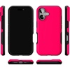 image:imageCasely iPhone 17 Case  Shell Shocked  Tortoise Print  Bold Protective Design  Compatible with MagSafeThink Pink  Solid Neon Pink