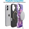 image:imageCasely iPhone 17 Case  Shell Shocked  Tortoise Print  Bold Protective Design  Compatible with MagSafeTie Dying Over You  Purple Marble