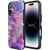 image:imageCasely iPhone 17 Case  Shell Shocked  Tortoise Print  Bold Protective Design  Compatible with MagSafeTie Dying Over You  Purple Marble